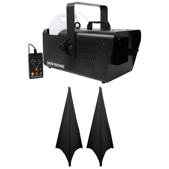 Chauvet DJ SM 250 Portable DMX Snow Machine Wired timer Remote SM250 (2) Scrims