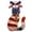 17# (1Pc), variant on Patriotic Cat Suncatcher, 250 Years USA 1776-2026 Stained Glass Cat Ornament with American Flag Design, Red White Blue Bow, Perfect for 4th of July, Independence Day Home & Car Decor - (2Pcs)