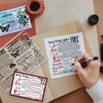 thumbnail image 2 of Vintage Newspaper Text Background Transparent Clear Stamps Retro Lady Butterfly Embossing Stamp Sheets Silicone Clear Stamps Seal for DIY Scrapbooking and Card Making Paper Craft Decor, 2 of 8
