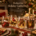 thumbnail image 4 of 3D Christmas Stemless Wine Glass, Holiday Drinking Cup with Santa, Snowman, Reindeer or Tree Design for Cocktails, Whiskey, Soda and Parties, 4 of 6