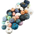 thumbnail image 2 of 16Pcs Artificial Autumn Pumpkins Fake Foam Pumpkins for Halloween Thanksgiving Halloween Decoration, 2 of 5