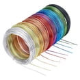 thumbnail image 1 of Lot de 10 Rouleaux de Fil d'Aluminium Rond Multicolore 18 Gauge pour Fabrication de Bijoux Perles Environ 65 Pieds/rouleau, 1 of 7