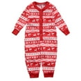 thumbnail image 5 of Babibeauty 2Pcs Christmas Family Matching Pajamas PJS Sets Deer Red Striped Long sleeve Sleepwear Nightwear Outfits sets Gifts, 5 of 8