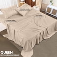 thumbnail image 2 of King Bed Sheet Set Piece Bedding Soft Brushed Microfiber Fabric Shrinkage & Fade Easy Care (), 2 of 6