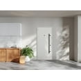 thumbnail image 4 of Front Exterior Prehung Steel Door / Deux 6078 Black Enamel / Entry Metal Modern Painted W36" x H80" Right hand Inswing, 4 of 5