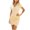 Yellow, variant on OAVQHLG3B Bodycon Dresses for Women Party Night Mini Short Sleeve Solid Buttons Irregular Wrap Vneck Casual Cocktail Dress