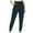 Navy, variant on Lovskoo Women's Yoga Pants Solid Color Loose Fitting Leggings High Waist Casual and Fashion Yoga Pants Black