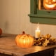 thumbnail image 1 of Faroles Luminosos Led de Calabaza para Decoración de Halloween | Material de Pvc | Color Naranja | 7X7X7 Cm | 1 Unidad, 1 of 6