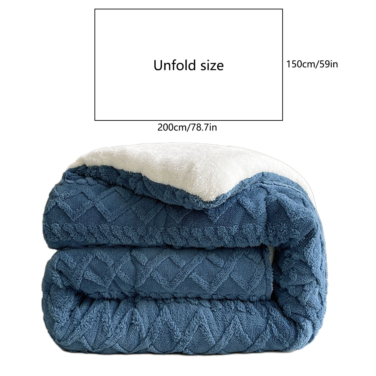 JMKQLZ Winter Lambswool Quilt Thick Warm Plush Bedding Comforter Bed Blanket Cold Weather Protection Suitable For All Seasons