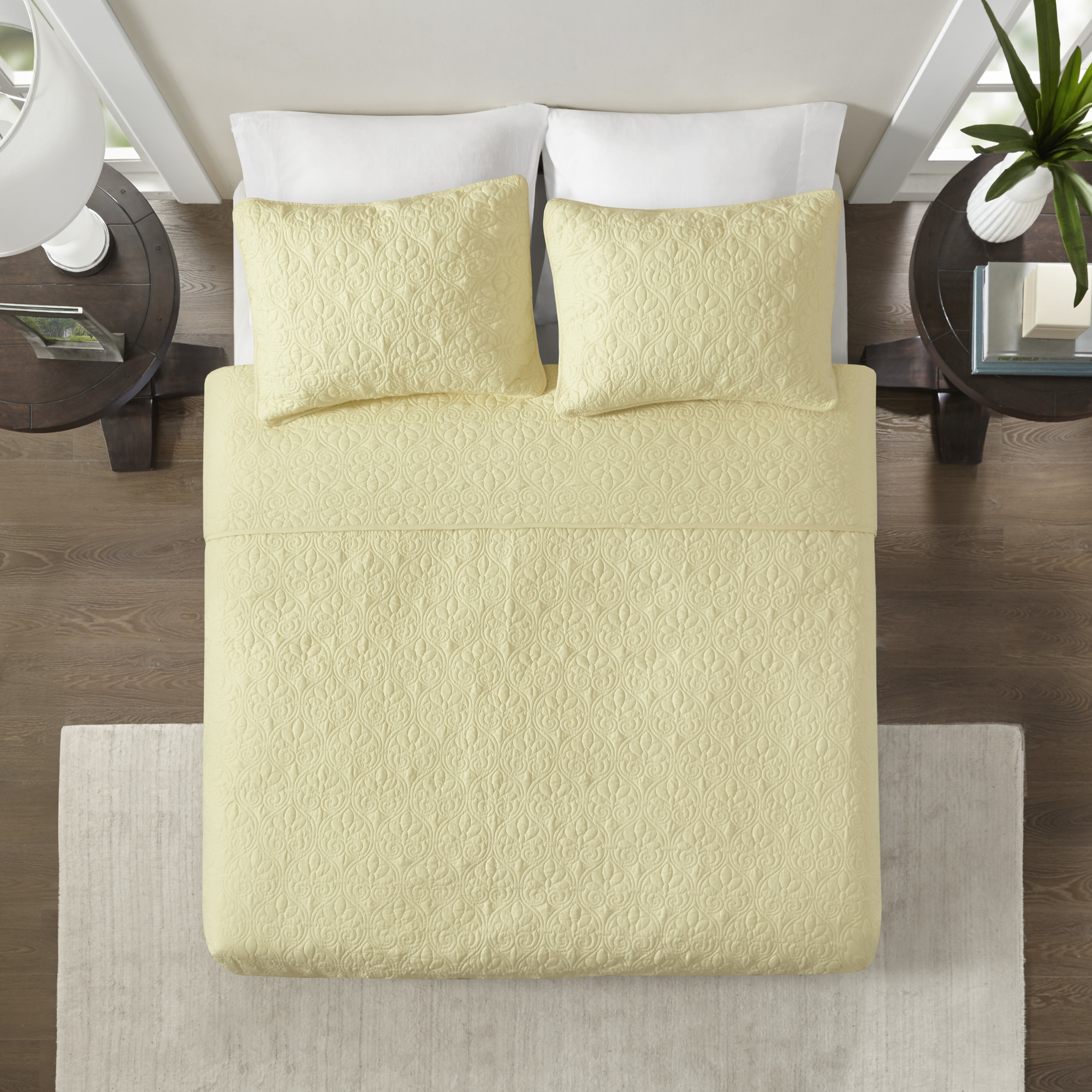 Home Essence Vancouver Super Soft Reversible Coverlet Set, Twin/Twin XL, Yellow - image 5 of 12