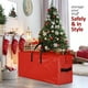 thumbnail image 5 of Bolsa De Almacenamiento Bolsa de almacenamiento para árbol de Navidad de polietileno verde de 165x38x75cm. Funda para árbol artificial con asas reforzadas y cremallera (1 pieza). Rkxzt, 5 of 8