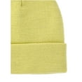 thumbnail image 3 of No Boundaries Women's Flat Knit Beanie, One Size, Iced Pear, 3 of 3