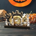 thumbnail image 3 of Adornos de madera para Halloween, decoración de mesa, decoración de casa fantasma para escritorio, jardín, decoración de festival al aire libre perfecl estatuas de halloween, 3 of 8