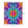 thumbnail image 5 of Colorful Rainbow Tie Dye Spiral Pattern Shower Curtain 72"x84" ,Bathroom Decorative Shower Curtains Set with 12 Hooks,Modern Waterproof Washable Shower Curtain, 5 of 6