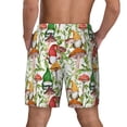 thumbnail image 4 of Uemuo Mushrooms Gnomes Pattern Mens Swim Trunks Quick Dry Board Shorts with Mesh Lining, Stretch Beach Shorts Quick Dry No-Chafing Board Shorts-Medium, 4 of 9