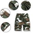 thumbnail image 2 of LYMAYTER Boys Camo Cargo Shorts Toddler Elastic Waist Drawstring Casual Shorts Kids Relaxed Active Shorts, 2 of 8