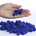 thumbnail image 2 of 1000 Royal Blue Craft Pom Poms: Your Creative Oasis, 2 of 2