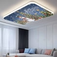 thumbnail image 2 of Navy Blue Christmas Fluorescent Light Covers, Snowman Xmas Tree Snowflake Gifts Elk Magnetic Light Covers for Ceiling Lights, Fluorescent Ceiling Shade for Classroom Bedroom Office 4x2Ft x 4PCS, 2 of 8