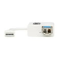 thumbnail image 2 of Eaton Tripp Lite Series USB 2.0 Ethernet NIC Adapter - 10/100 Mbps, 100Base-FX, LC, Multimode Fiber, White - Network adapter - USB 2.0 - 10/100 Ethernet x 1 - 1310 nm - white, 2 of 6