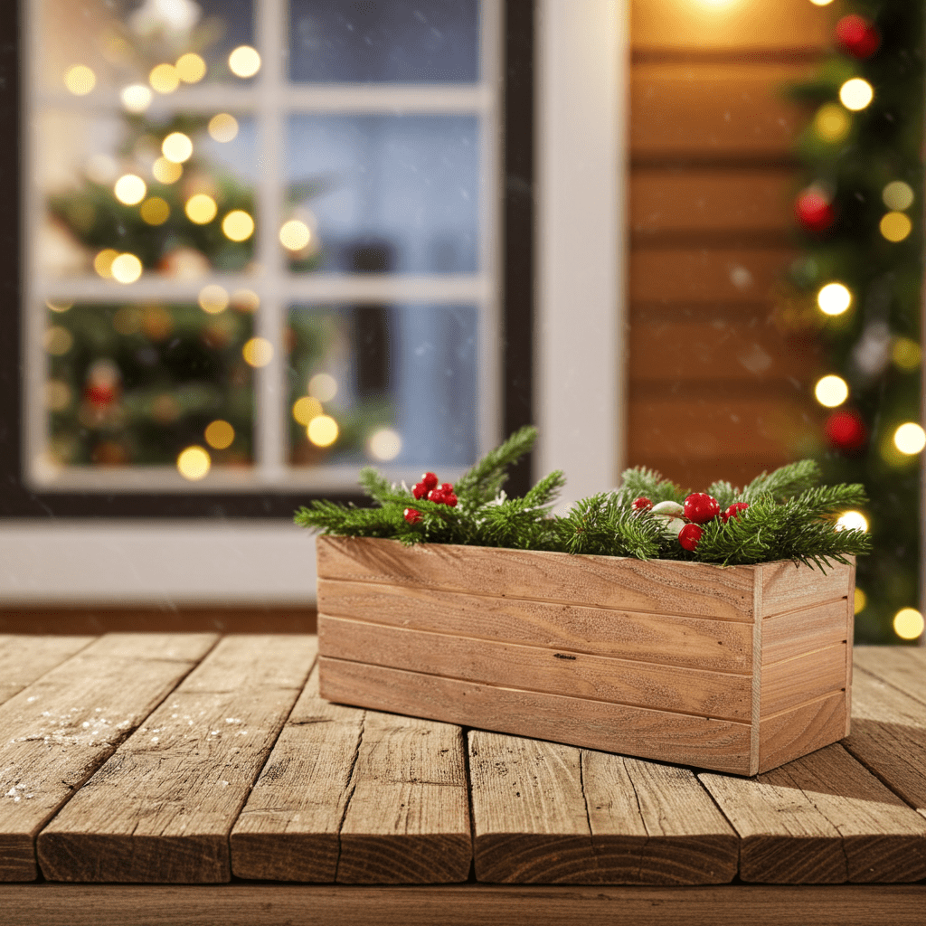 Handmade Rustic Cedar Herb Window Planter Box – Indoor/Outdoor Wooden Plant Pot (24, NeutralCedar)