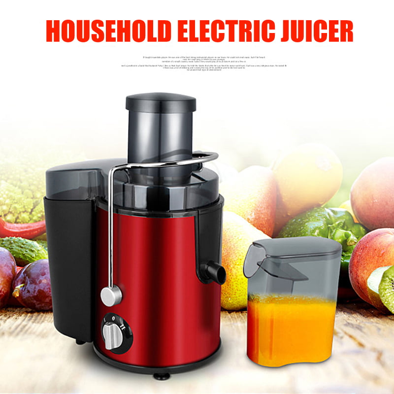 Stainless Steel Fruit Juicer 400w Centrifugal Juicer Machine With Wide Mouth Chutes Fruit Vegetable Juicer Household Small Appliances red