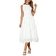 thumbnail image 2 of Vestido de verano sin mangas para mujer Inspire Chic, vestido midi en línea A, casual de algodón, vestido de vacaciones XL blanco, 2 of 6