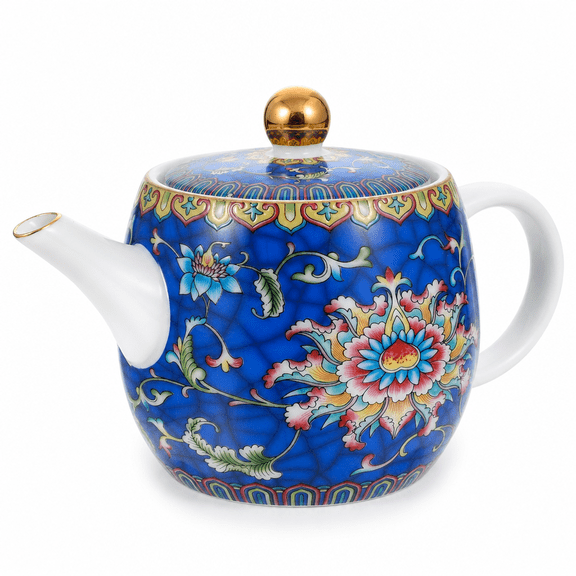 RAIRSKY Heat-resistant Ceramic Teapot Delicate Durable Tea Kettle Home Tea Maker Pot