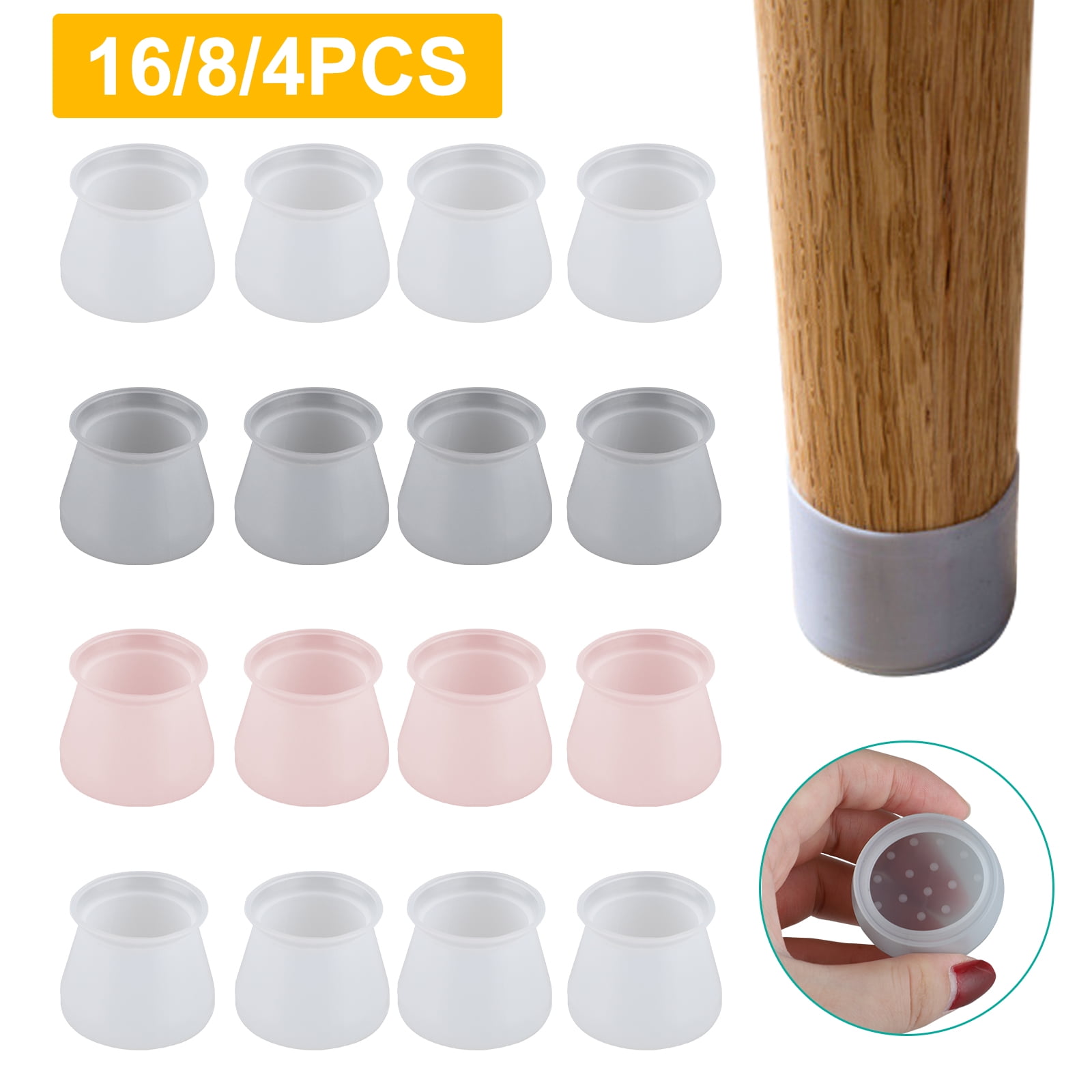 Table Chair Leg Caps Silicone Floor, Dining Room Chair Feet Protectors