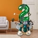 thumbnail image 5 of Cute Jungle Animal Número Tema Tigres Cebra Hojas Decoración Papel de aluminio Globo de látex para decoraciones Suministros 2 años mayimx Animales Globos, 5 of 8