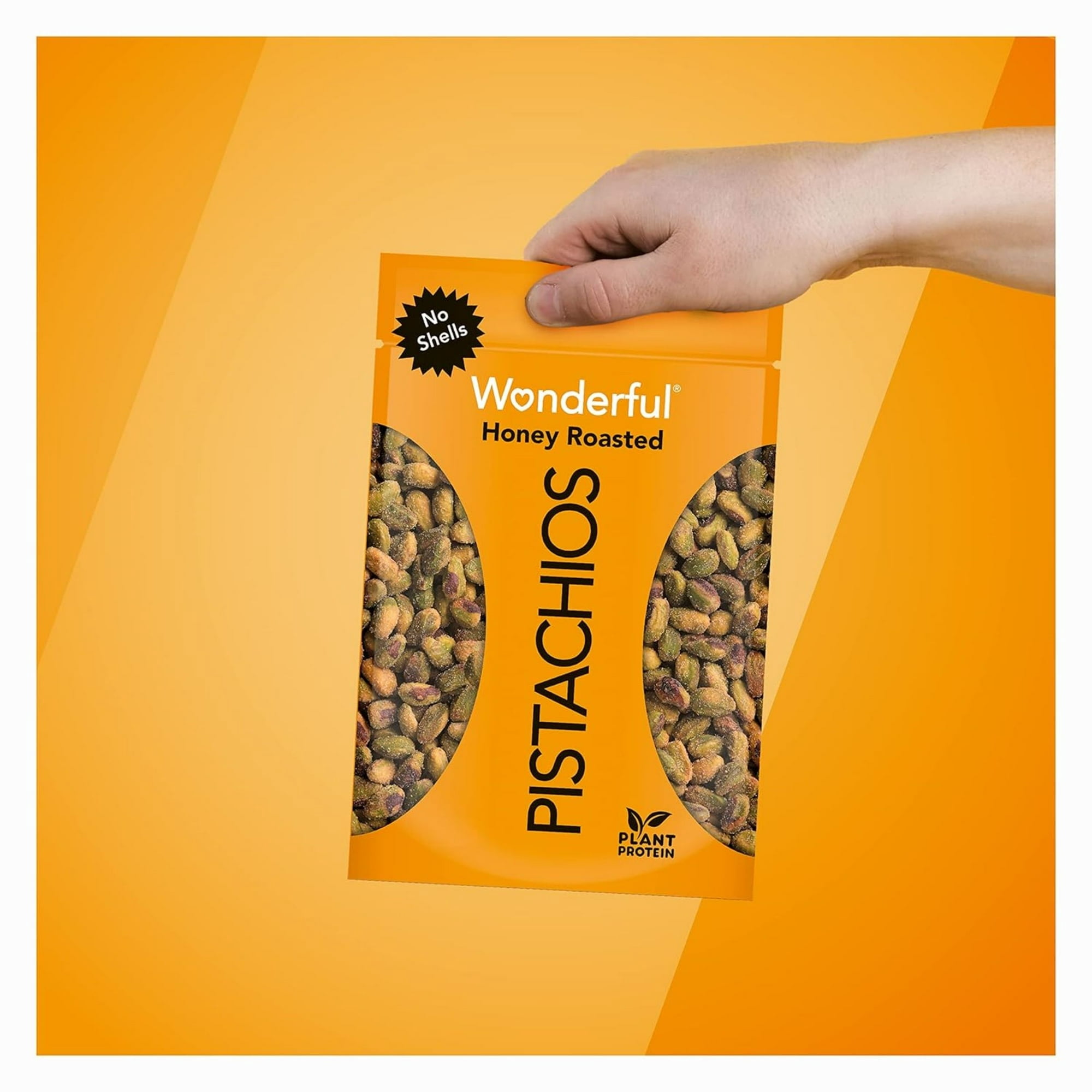 Wonderful No Shell Pistachios Honey Roasted 5.5 oz Pack of 2