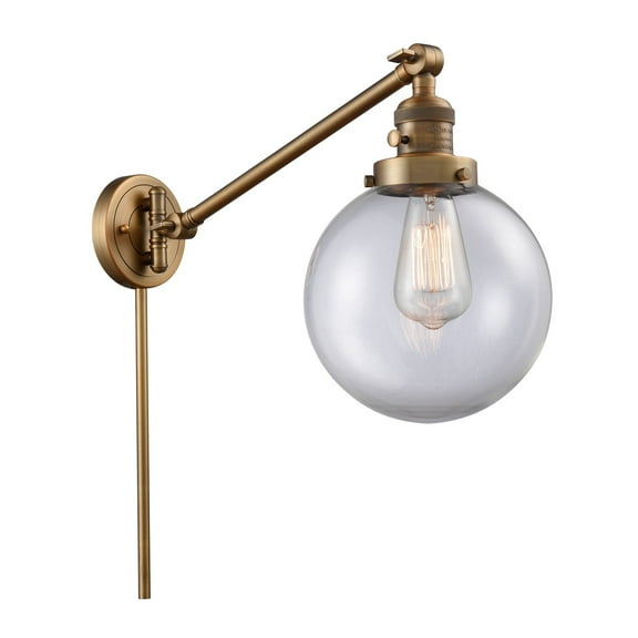 Innovations Lighting 237-8 Beacon Beacon 1 Light 8" Wide Wall Sconce / Pendant - Brass