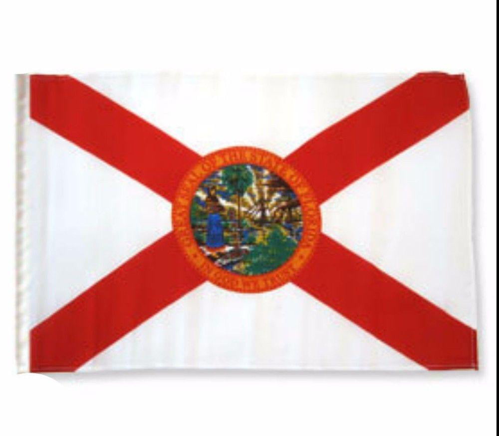 12x18 12"x18" State of Florida Sleeved w/ Garden Stand Flag 