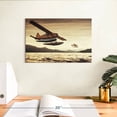 thumbnail image 3 of Elephant Stock Float Planes Wall Art - Horizontal Canvas Wall Art - Living Room Wall Decor - Transportation Canvas - Brown And Black Decor - 12" x 8", 3 of 8