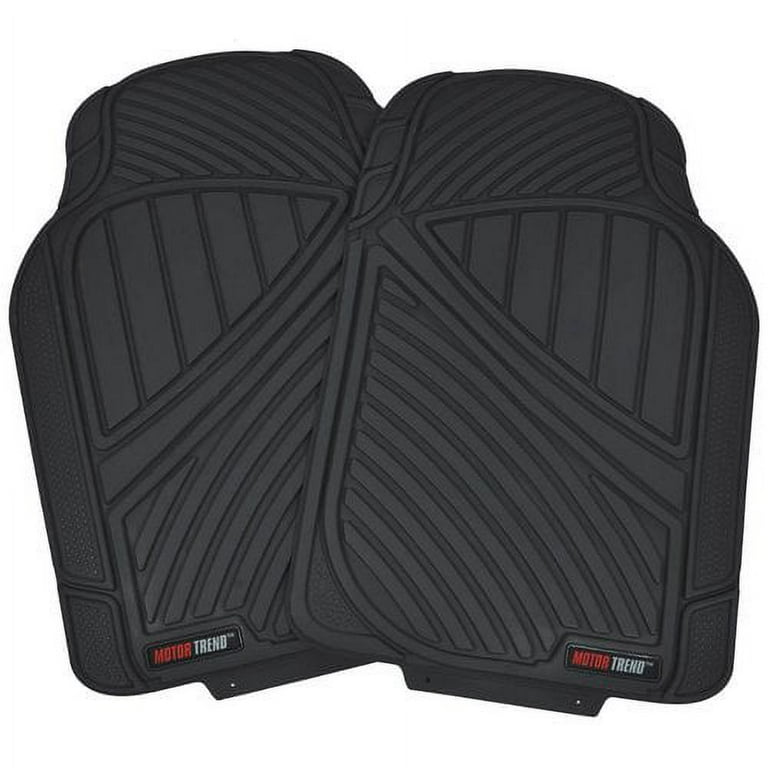 Cat® ToughRide™ Heavy-Duty 4 Piece Rubber All Season Floor Mats for Car  Truck Van SUV, Black - Premium Trim to Fit Car Floor Mat, All Weather Deep