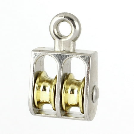 13mm Diameter Stainless Steel Double Sheave Fixed Eye Rope Pulley