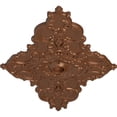 thumbnail image 3 of 67 1/4"W x 43 3/8"H x 4"ID x 2"P Melchor Diamond Ceiling Medallion (Fits Canopies up to 4"), Hand-Painted Polished Copper, 3 of 5