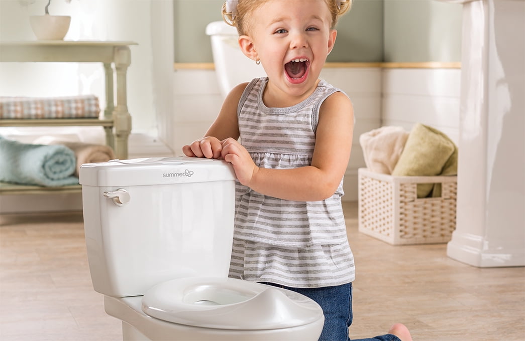 Summer My Size Potty with Flushing Sounds and Wipe Dispenser, White - 3