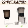 thumbnail image 2 of Coffee Filters Compatible with OXO Cold Brew Maker, 500 Pcs White Round Filter Paper for 32 Ounce ＆ Compact Maker, 2 of 5
