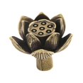 thumbnail image 4 of Pomo para gabinete Lotus Seedpod, fácil de instalar, multiusos, tirador para puerta de cobre, 4 of 9