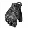 thumbnail image 6 of Summer Motorcycle Fingerless Gloves Accessories Goatskin Leather Half Finger Gloves Motocross Gant Moto Guantes Moto Verano (half black,XL), 6 of 7