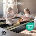 thumbnail image 4 of ODIKA 4'x6' Machine Washable Non-Slip Area Rug, Luxurious Geometric Onyx With Gilded Curved Lines Art High Traffic Rug, Black, 87326, 4 of 5