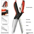 thumbnail image 2 of Clever Cutter 6 in 1 Kitchen Scissors Knife Food Cutter Chopper w/ Cutting Board, 2 of 5
