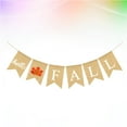 thumbnail image 3 of DEEPCRAFF Thanksgiving Banners 1Pcs Swallowtail Shape White Linen Photo Prop 11.8*5.1in, 3 of 8