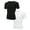 Black,White 2 Pack, variant on Mens Shapewear Seamless Body Shaper Abdomen Slim Undershirt Abs Belly Control Tank Tops