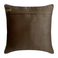 thumbnail image 3 of The HomeCentric Throw Pillow Cover With Zipper Black & Brown Pack of 2 22x22 inch (55x55 cm) Throw Pillows Faux Leather Patchwork Leather Throw Pillows For Couch Geometric Modern Style - Leatherpolis, 3 of 3