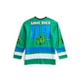 thumbnail image 2 of Minecraft Boys and Big Boys Game Over Creeper Graphic Hockey Jersey, Sizes 4-18, 2 of 6