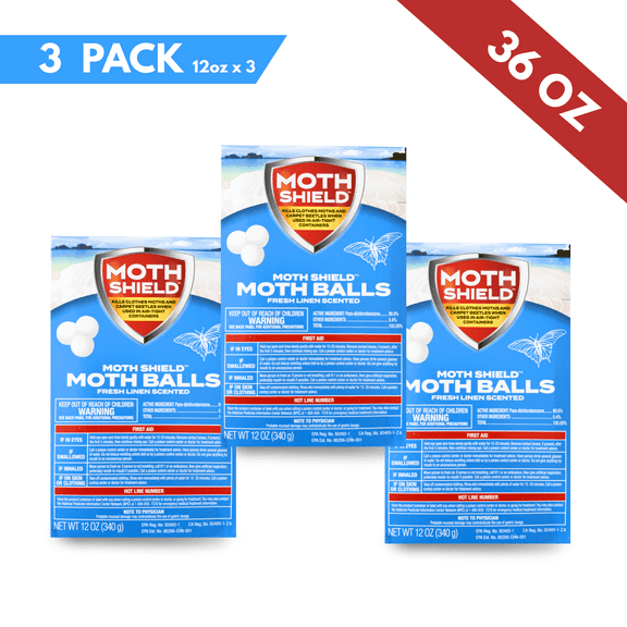 Moth Shield Moth Balls 12 oz., 3 pk., Fresh Linen Scented