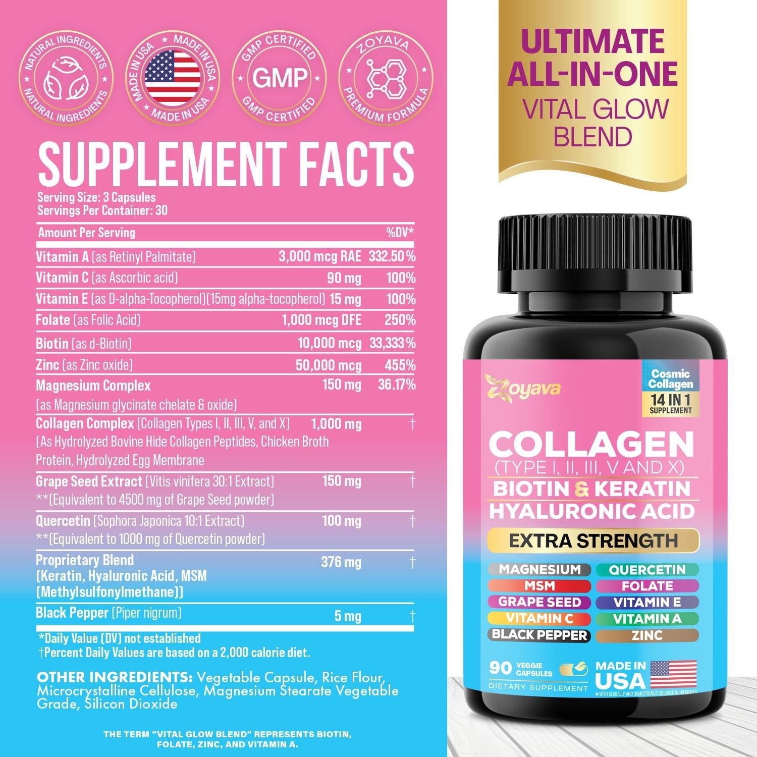 Ultimate Wellness Trio: Sea Moss, Shilajit, Collagen with Black Seed Oil, Ashwagandha, Turmeric, Bladderwrack, Burdock, Ginger, Vitamin C/D3, Elderberry, Dandelion, Yellow Dock, Chlorophyll, Rhodiola