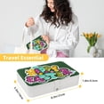 thumbnail image 5 of Easter PU Leather Jewelry Organizer with Removable Compartment, Portable Decorative Box, Storage Box, and Earring Organizer, 5 of 6