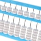 thumbnail image 5 of portátil 13 varils plástico contando número juguete matemáticas juguete azul Zulema Ábaco plástico portátil, 5 of 8
